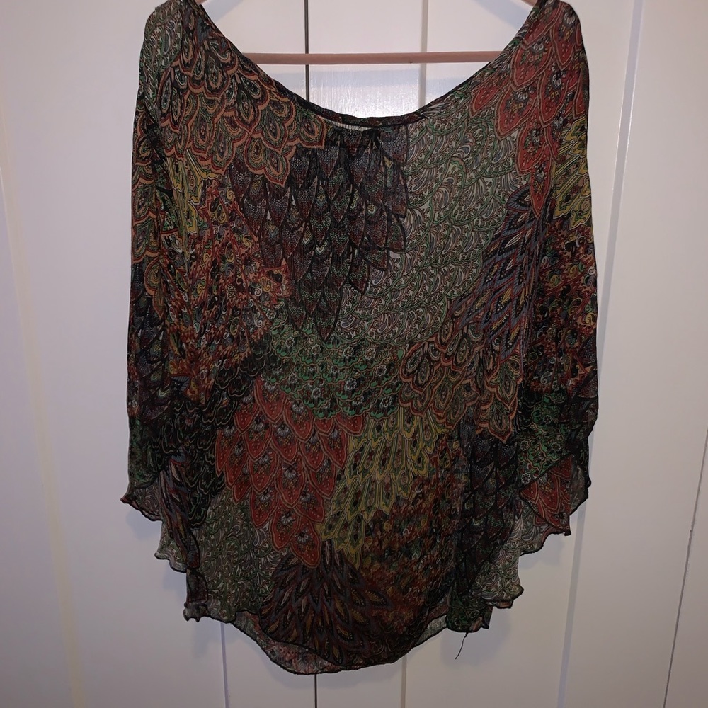 Hypnotized Flowy Shirt w/Belt holes S/M